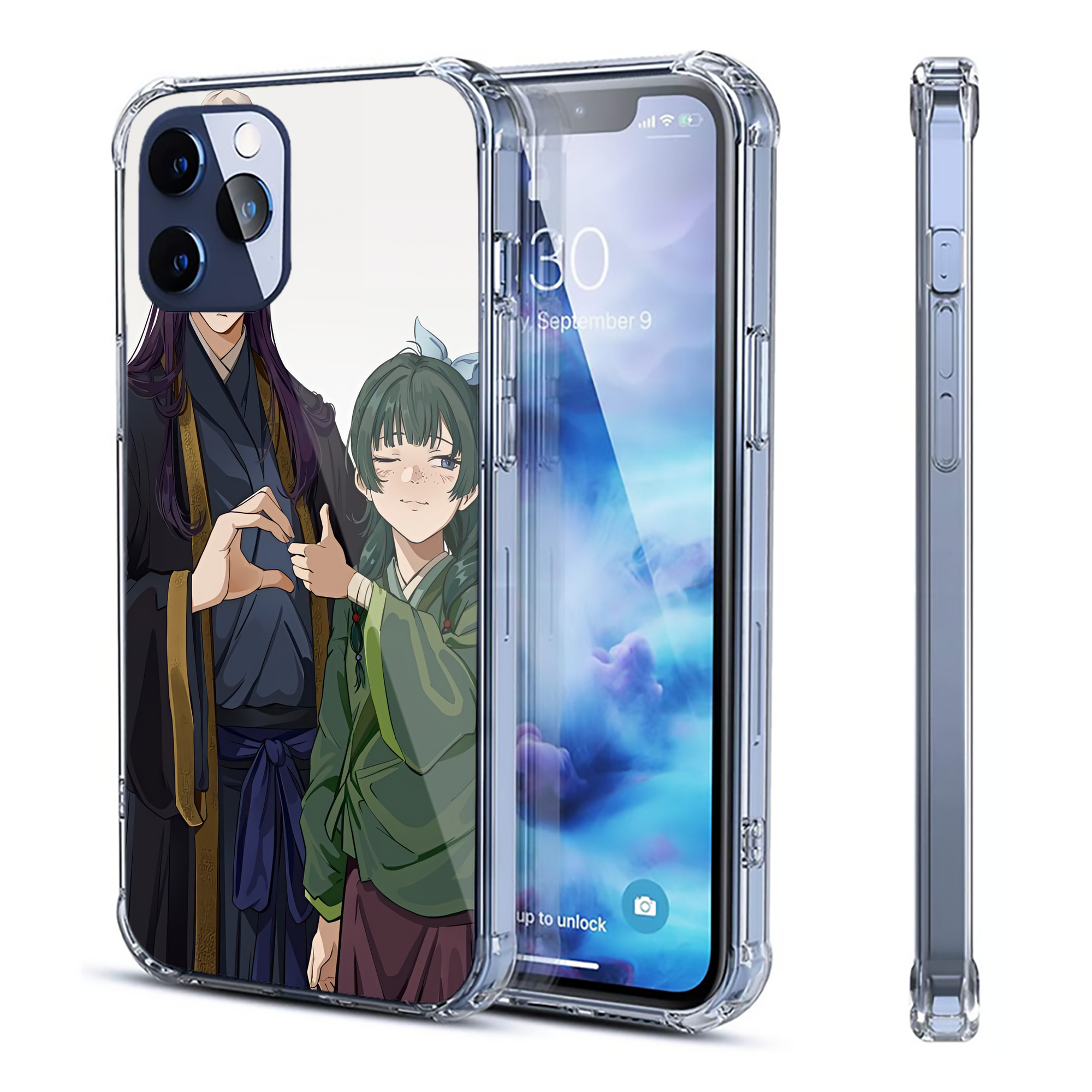 （画像用） 薬屋のひとりごと The Apothecary Diaries 【iPhone 12シリーズ対応】透明スマホケース（クリアソフトケース）